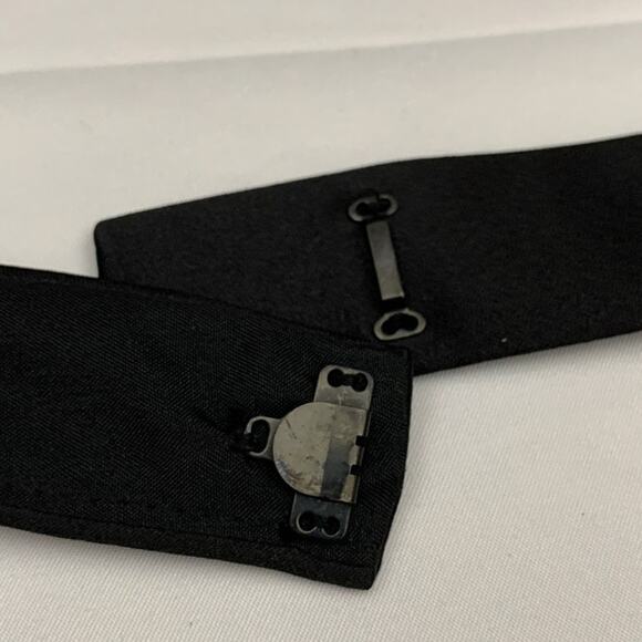 David's Bridal 4 bridesmaid prom formal gown dress Halter Satin Black short NEW - Picture 5 of 13